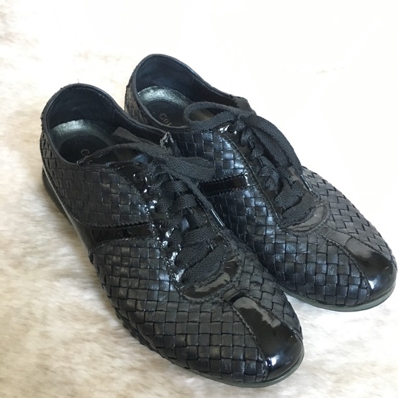 Cole Haan Shoes - Cole Haan // Black Woven Leather Sneakers